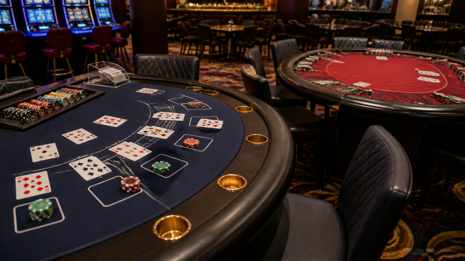 แบล็คแจ็ค โป๊กเกอร์ ออนไลน์: เข้าใจเกมและเลือกเล่นอย่างมีสติ: คู่มือ โต๊ะแบล็คแจ็คและโป๊กเกอร์ในบรรยากาศคาสิโน